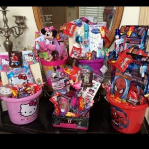 Kids Easter Prefilled Assorted Baskets